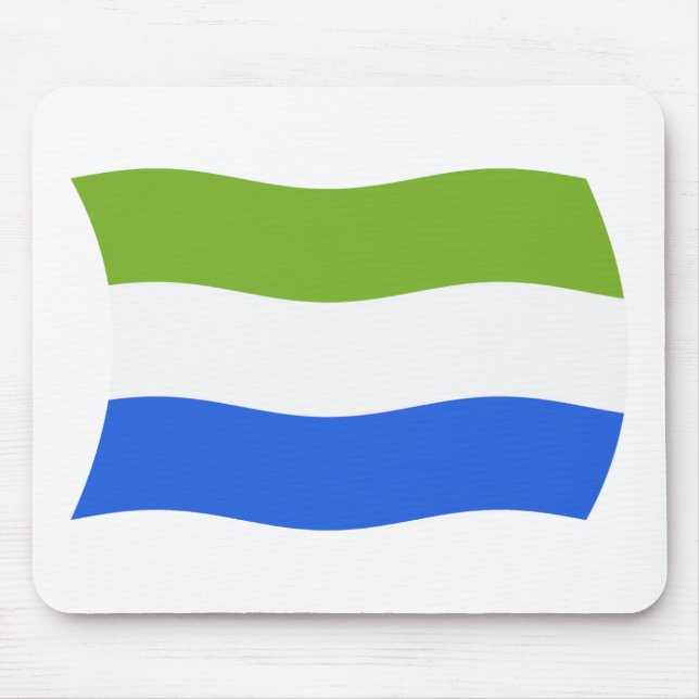 Sierra Leone Flag Mauspad (Vorne)