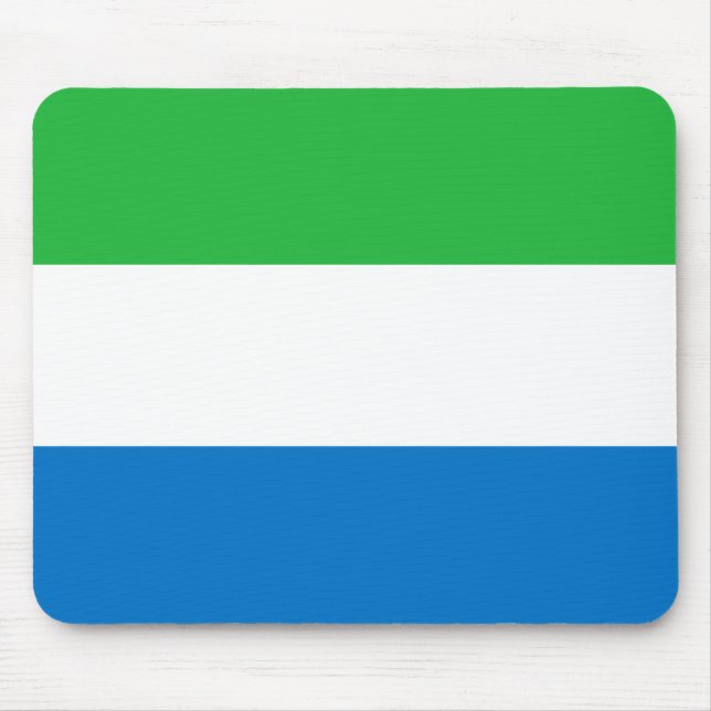 Sierra Leone Flag Mousepad (Vorne)