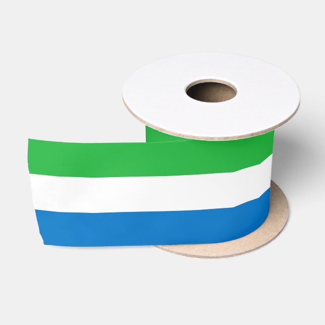 Sierra Leone Flag Satinband (Spule)