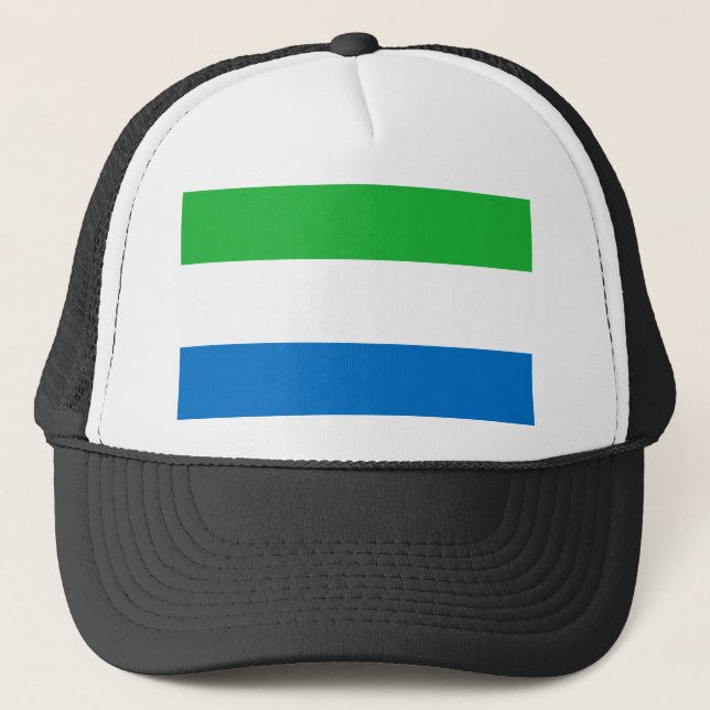 Sierra Leone Flag Truckerkappe (Vorderseite)