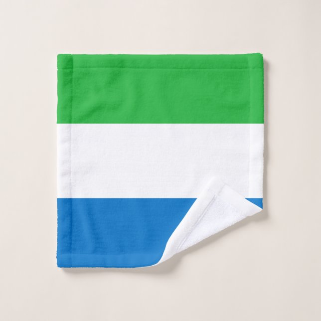 Sierra Leone-Flagge Badhandtuch Set (Waschlappen)