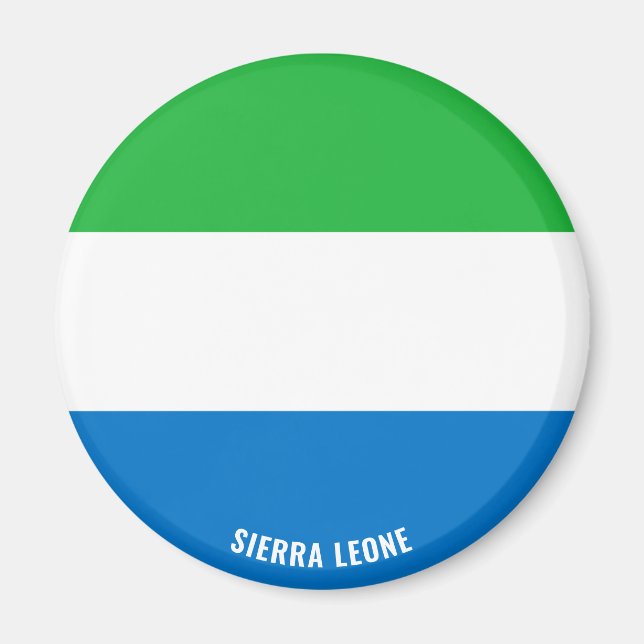 Sierra Leone Flagge Charming Patriotic Magnet (Vorne)