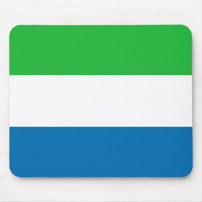 Sierra Leone-Flagge Mousepad (Vorne)