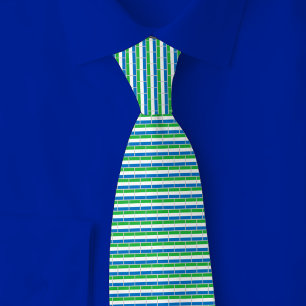 Sierra Leone-Flagge Ziegelmuster Krawatte