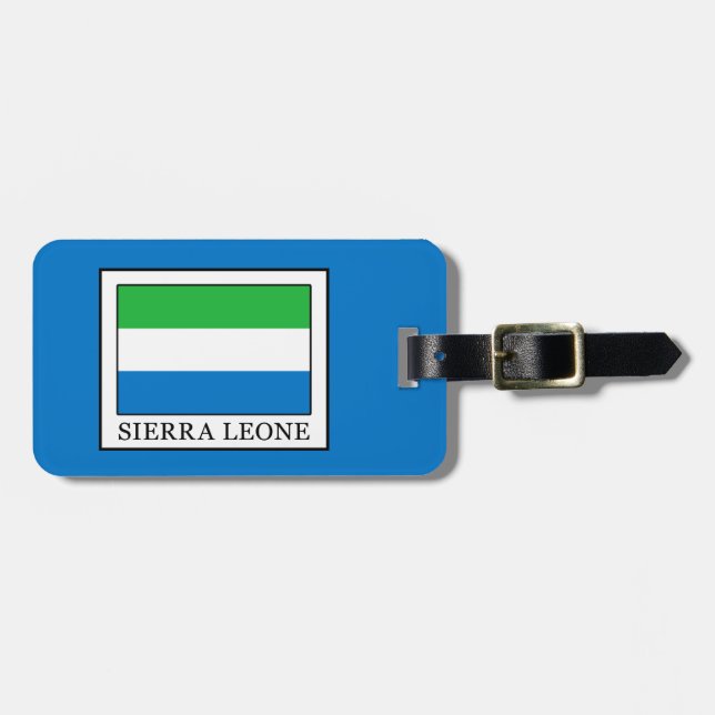 Sierra Leone Gepäckanhänger (Vorderseite horizontal)