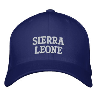 Sierra Leone Hat Bestickte Baseballkappe