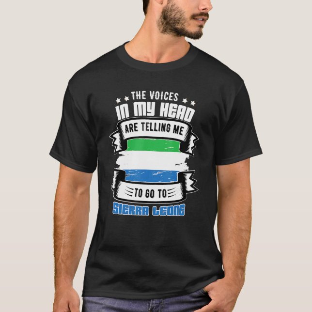 Sierra Leone im Kopf T-Shirt (Vorderseite)