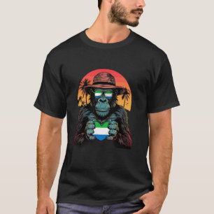 Sierra Leone Pride Gorilla Sonnenuntergang Sierra T-Shirt