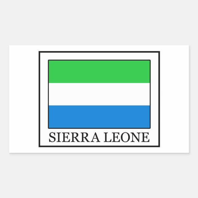 Sierra Leone Rechteckiger Aufkleber (Vorderseite)