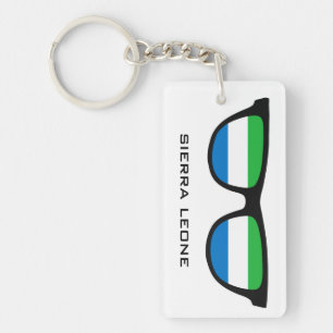 Sierra Leone Shades - Schlüsselkette für Text und Schlüsselanhänger