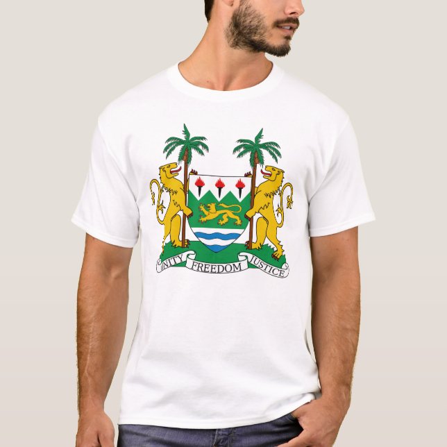 Sierra Leone-Wappen T-Shirt (Vorderseite)