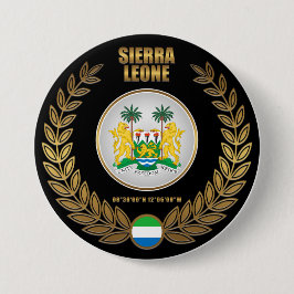 Sierra Leone-Wappendecke Button