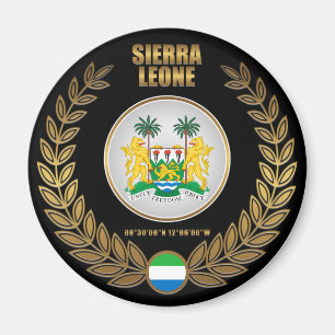 Sierra Leone-Wappendecke Magnet