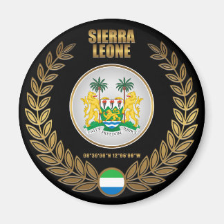 Sierra Leone-Wappendecke Magnet