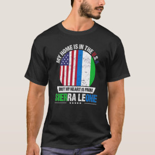 Sierra Leonean American Patriot Herz ist von Sier T-Shirt