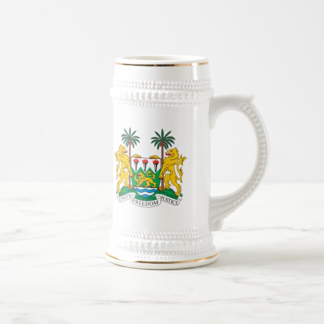 Sierra- Leonewappen Tasse (Rechts)