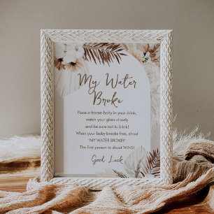 SIERRA My Water Broke Baby Duschvorrichtung Poster