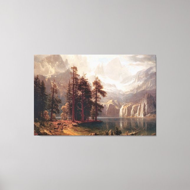 Sierra Nevada, Albert Bierstadt, 1871 Leinwanddruck (Vorderseite)