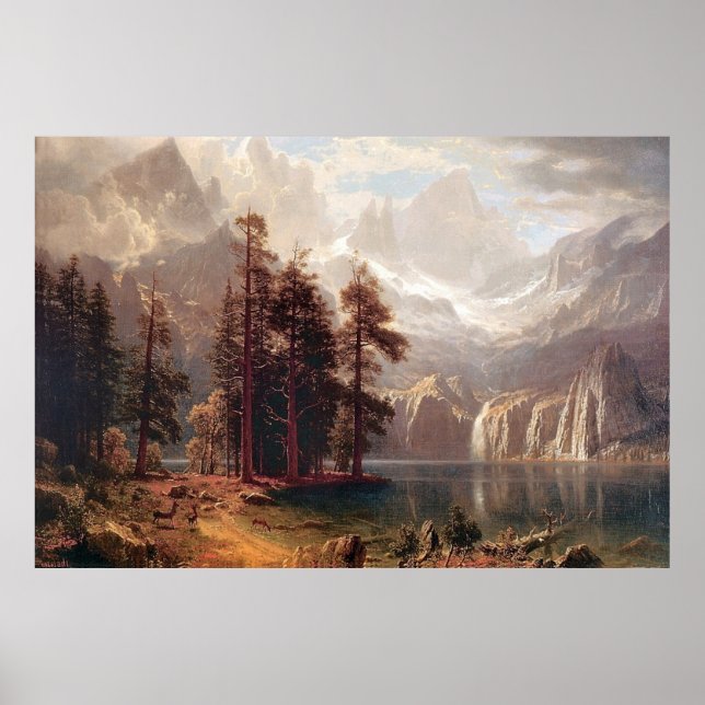 Sierra Nevada, Albert Bierstadt, 1871 Poster (Vorne)