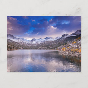 Sierra Nevada Berge, Herbst, CA Postkarte
