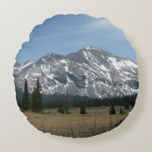 Sierra Nevada Berge I von Yosemite Rundes Kissen