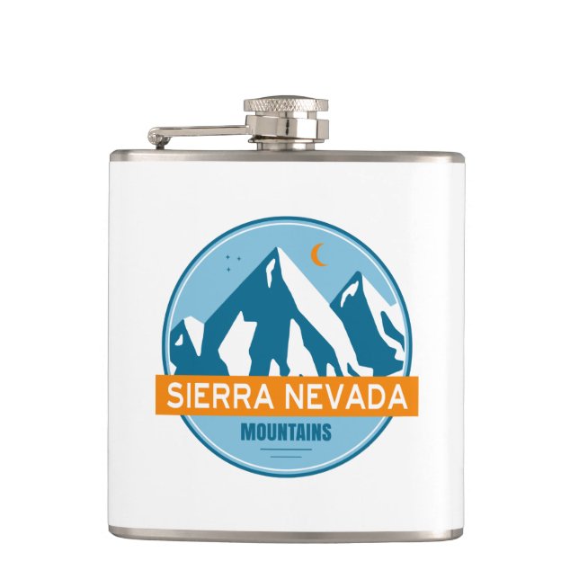 Sierra Nevada Berge Kalifornien Flachmann (Vorderseite)