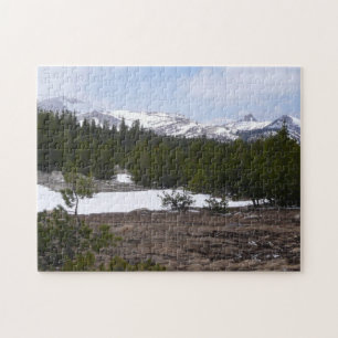 Sierra Nevada Berge und Schnee auf Yosemite
