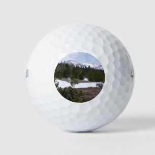Sierra Nevada Berge und Schnee auf Yosemite Golfball