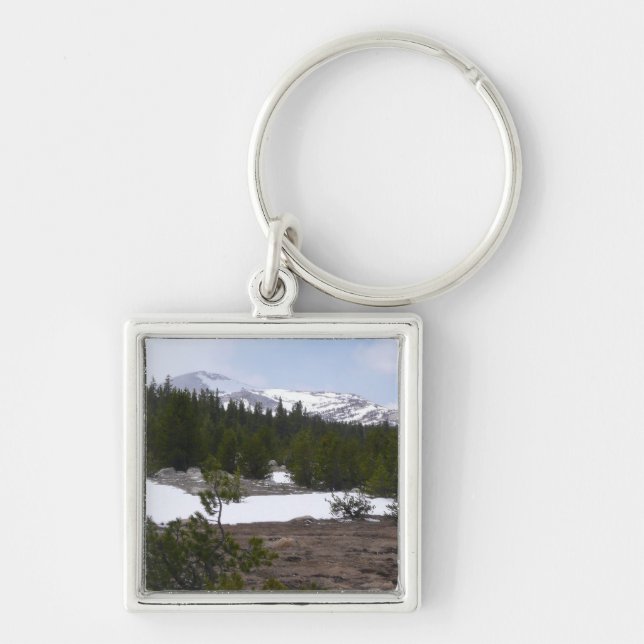 Sierra Nevada Berge und Schnee auf Yosemite Schlüsselanhänger (Vorne)