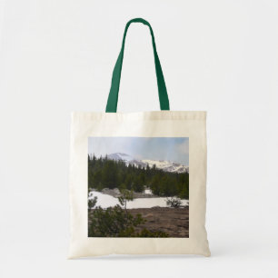 Sierra Nevada Berge und Schnee auf Yosemite Tragetasche