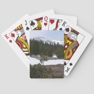 Sierra Nevada Berge und Schnee in Yosemite Spielkarten