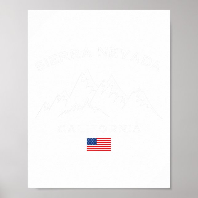 Sierra Nevada California Skigebiet Souveni Poster (Vorne)