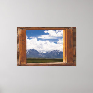 Sierra Nevada durch Kabinenfenster Leinwanddruck