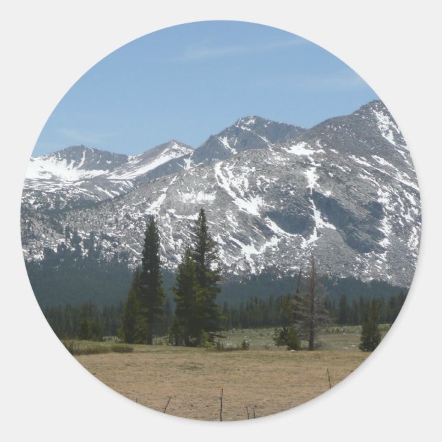 Sierra Nevada Gebirge I aus Yosemite Runder Aufkleber (Vorderseite)