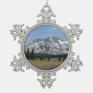 Sierra Nevada Gebirge I aus Yosemite Schneeflocken Zinn-Ornament