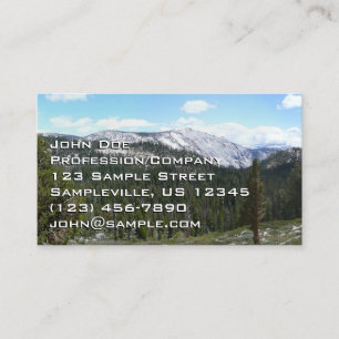 Sierra Nevada Gebirge II aus Yosemite Visitenkarte