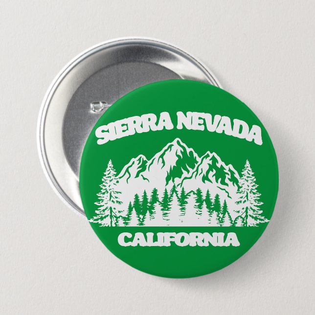 Sierra Nevada Kalifornien Button (Vorne & Hinten)