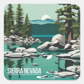Sierra Nevada, lac Tahoe zone Sticker