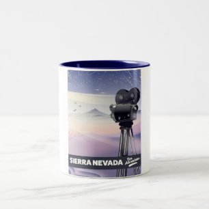 Sierra Nevada Reiseplakat Zweifarbige Tasse