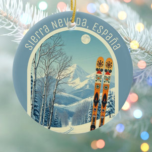 Sierra Nevada Spanien España Skigebiet Souvenir Keramik Ornament
