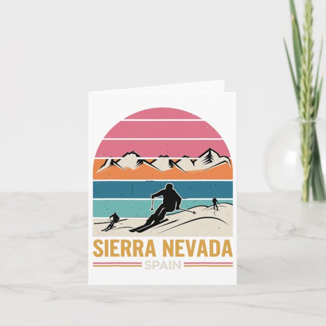 Sierra Nevada Spanien Karte (Vorderseite)