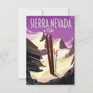 Sierra Nevada Vintage-Ski-Plakat