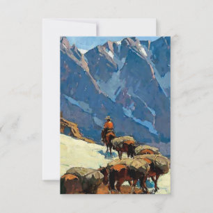 „Sierra Pass“ Western Art von Edgar Payne Dankeskarte