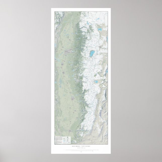 Sierra Snow Cover 2017 Poster (Vorne)