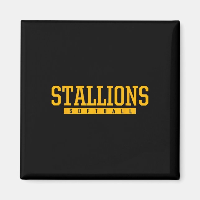 Sierra Stallions Softll HS  Magnet (Vorne)