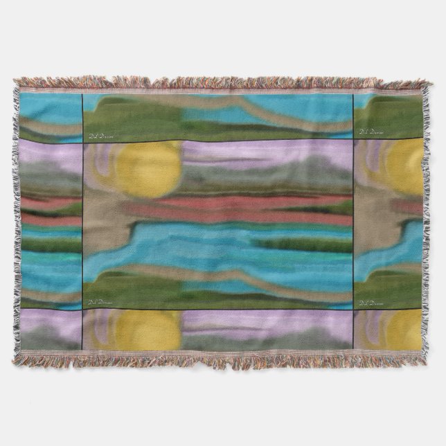 Sierra Sunrise Abstact Art Decke (Vorderseite)