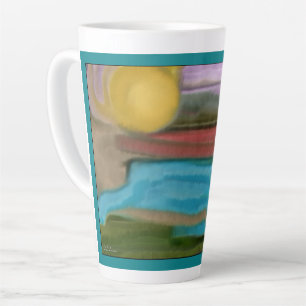 Sierra Sunrise Abstrakte Kunst Milchtasse