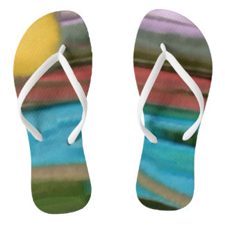 Sierra Sunrise Southwest Abstrakte Kunst Flip Flops