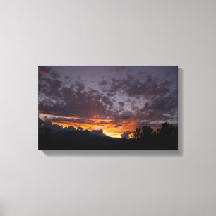 Sierra Sunset 1 gepackte Canvas Print Leinwanddruck