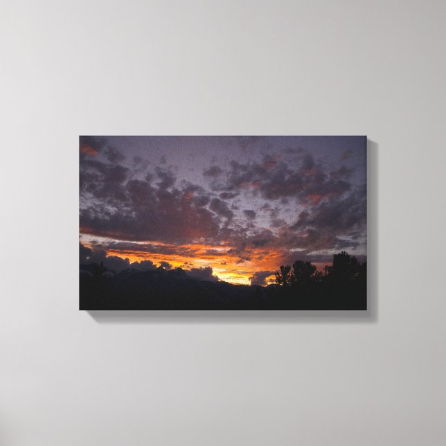 Sierra Sunset 1 gepackte Canvas Print Leinwanddruck (Vorderseite)
